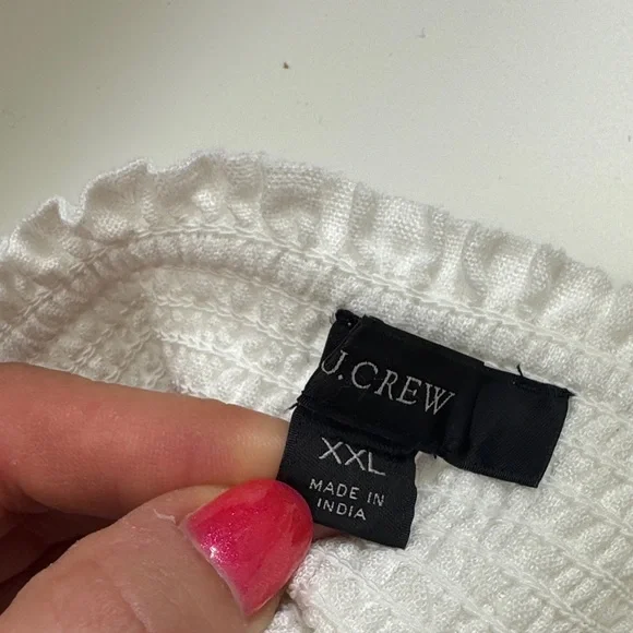 J. Crew Linen Smocked Waist Mini Skirt Bundle XXL Plus Size Black, White & Linen - Picture 3 of 16